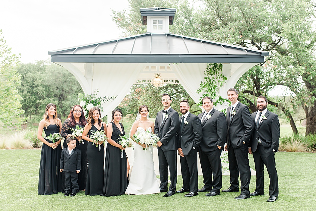 A Black and White Summer wedding at Kendall Point venue in Boerne Texas 0079