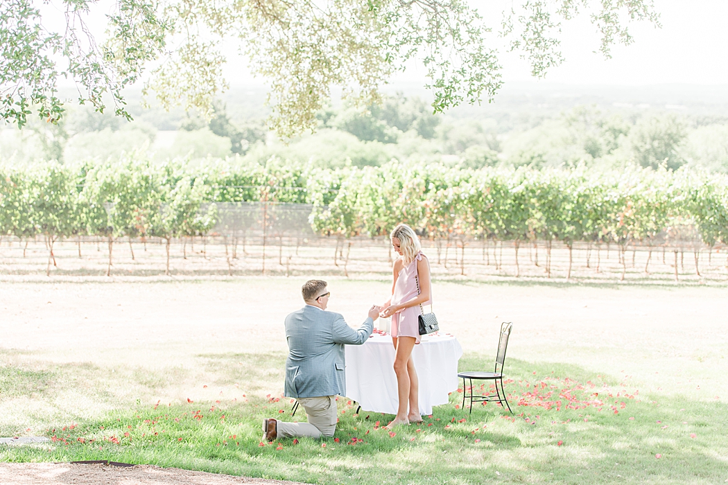 A surprise proposal at William Chris Vineyards in Fredericksburg Texas by Allison Jeffers Photography 0014
