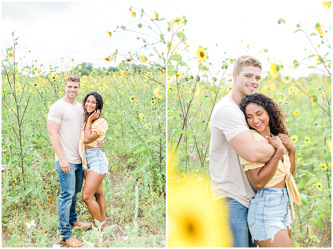 Sunflower couples Engagement Session in the Texas Hill Country 0001