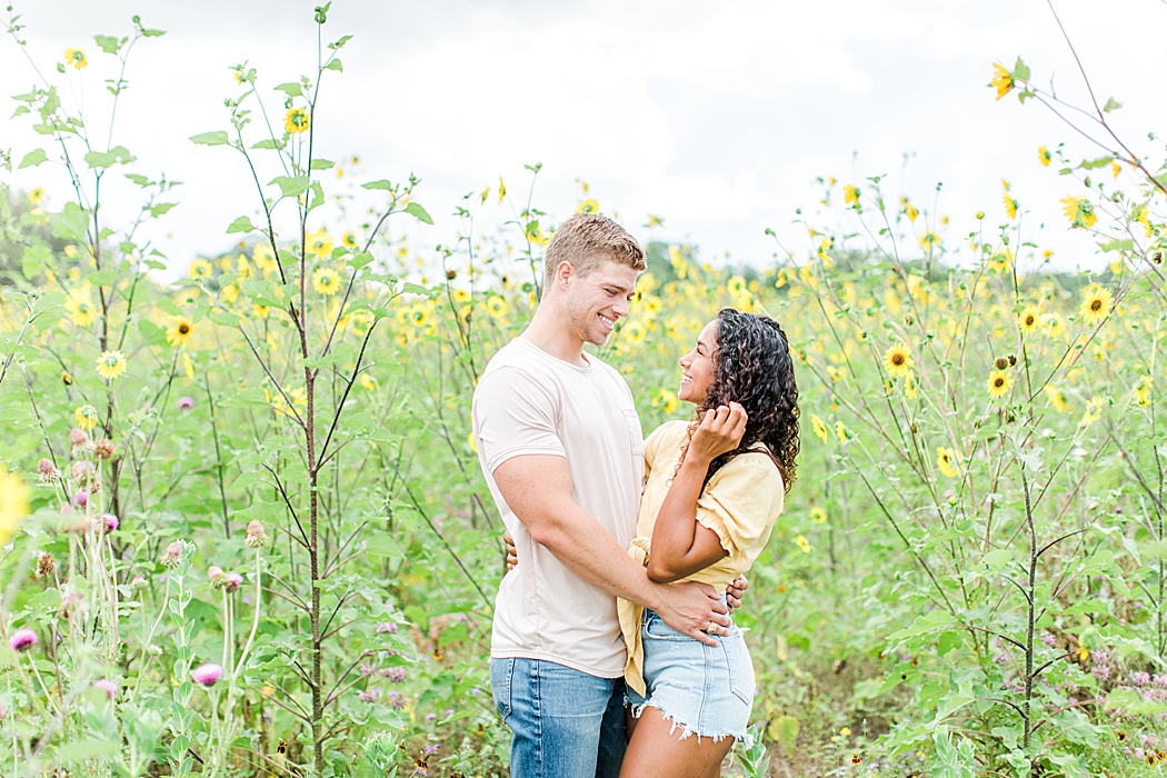Sunflower couples Engagement Session in the Texas Hill Country 0002