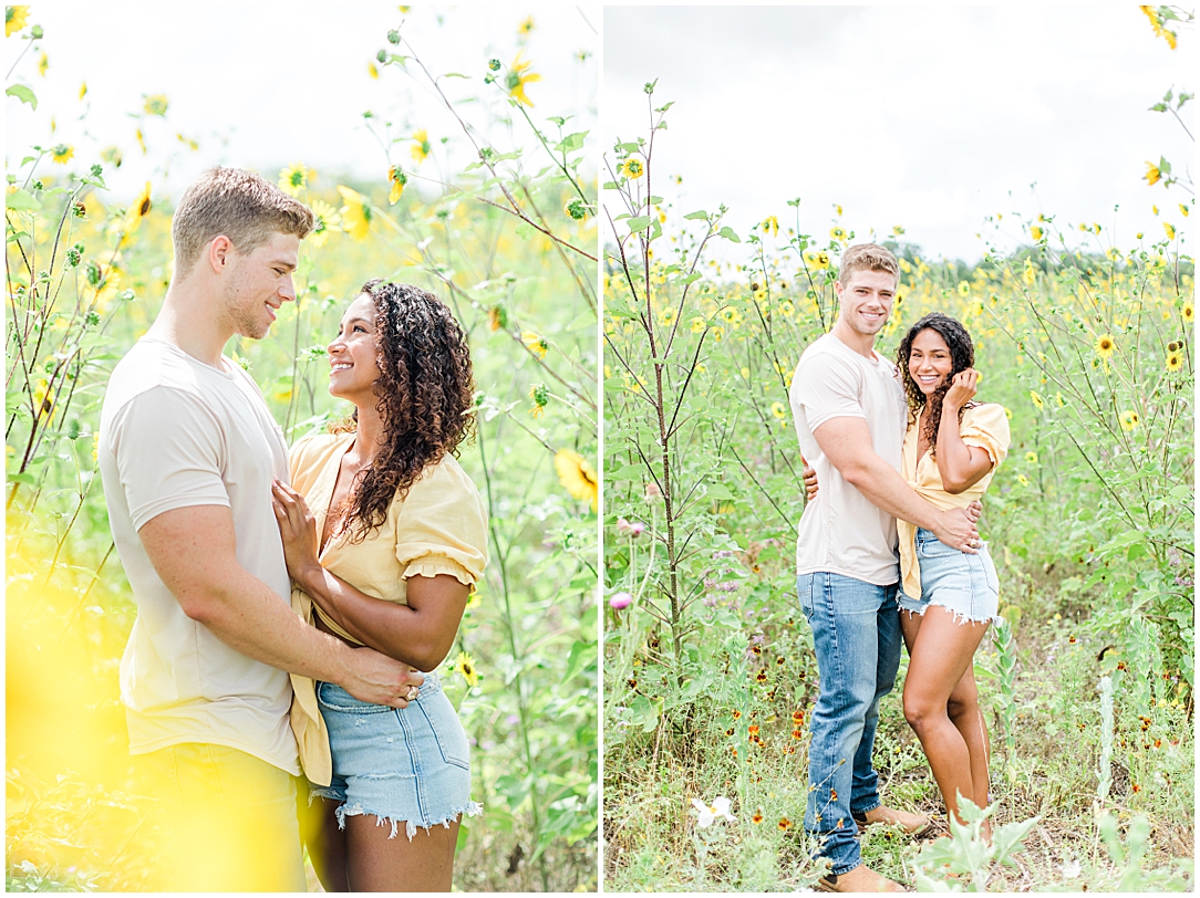 Sunflower couples Engagement Session in the Texas Hill Country 0009