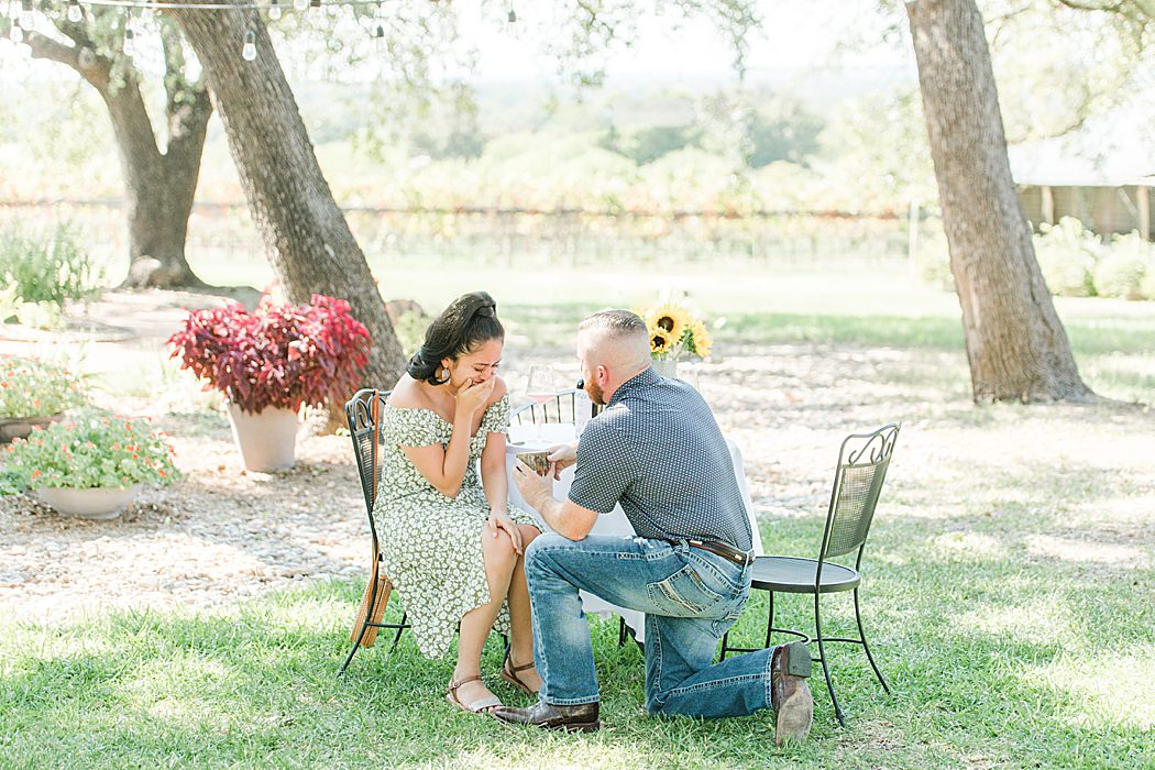 A Surprise Summer Proposal at William Chris Vineyards in Fredericksburg Texas by Allison Jeffers Photography 0067