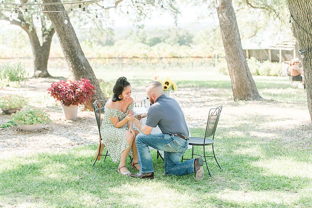 A Surprise Summer Proposal at William Chris Vineyards in Fredericksburg Texas by Allison Jeffers Photography 0068