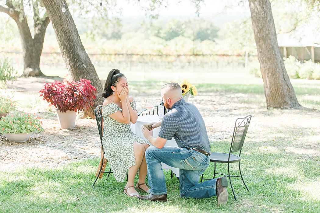A Surprise Summer Proposal at William Chris Vineyards in Fredericksburg Texas by Allison Jeffers Photography 0070