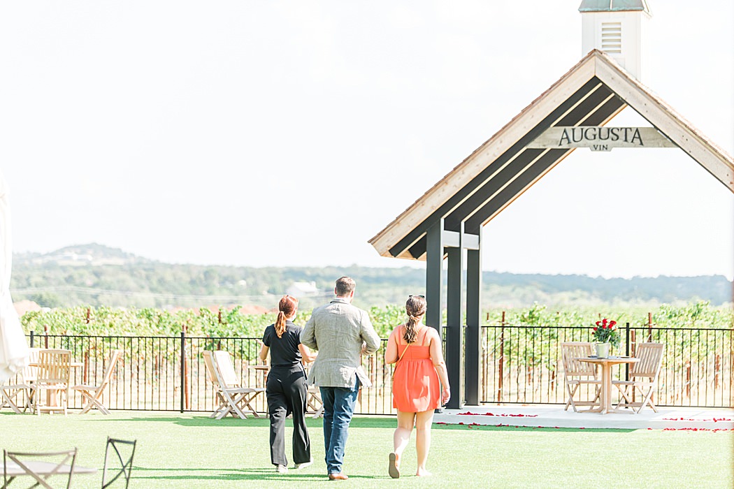 Surprise proposal at Augusta Vin vineyard in Fredericksburg Texas by Allison Jeffers Photography 0003