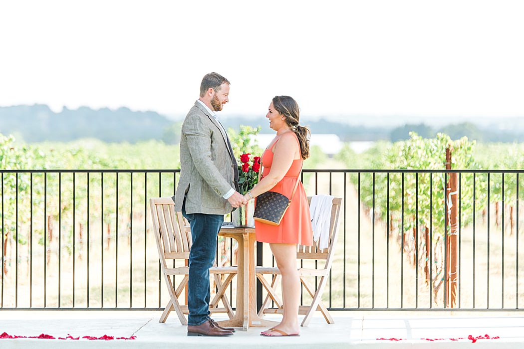 Surprise proposal at Augusta Vin vineyard in Fredericksburg Texas by Allison Jeffers Photography 0006