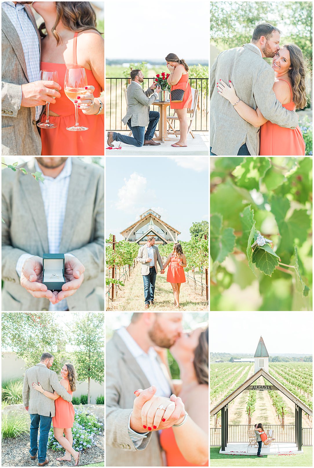 Surprise proposal at Augusta Vin vineyard in Fredericksburg Texas by Allison Jeffers Photography 0063
