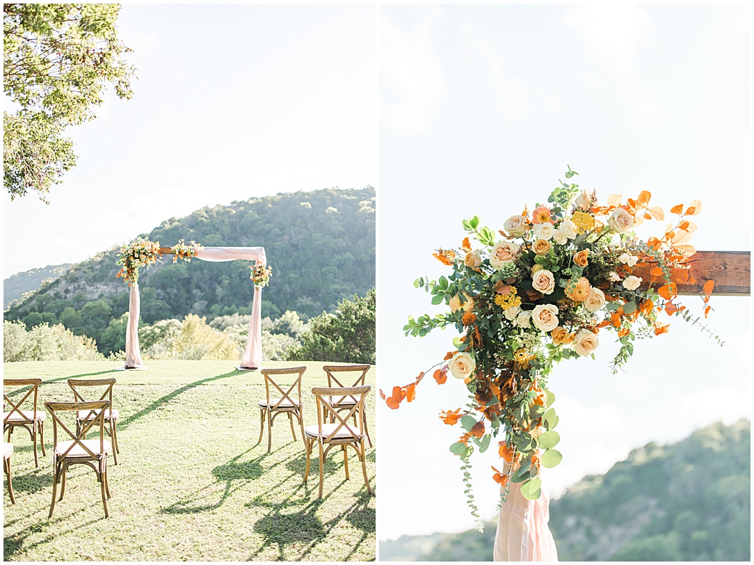 Terra Cotta Fall Micro Wedding in Kerrville Texas at a private estate in the Hill Country by Allison Jeffers Photography 0017