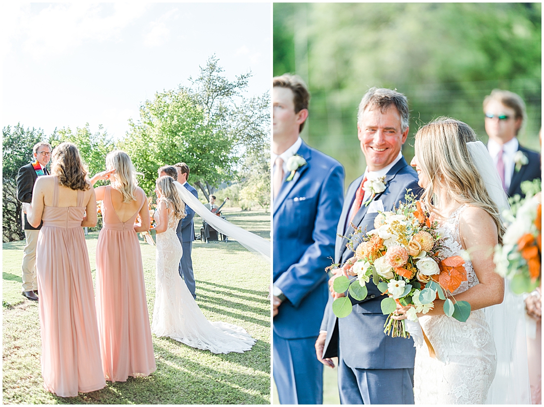 Terra Cotta Fall Micro Wedding in Kerrville Texas at a private estate in the Hill Country by Allison Jeffers Photography 0027