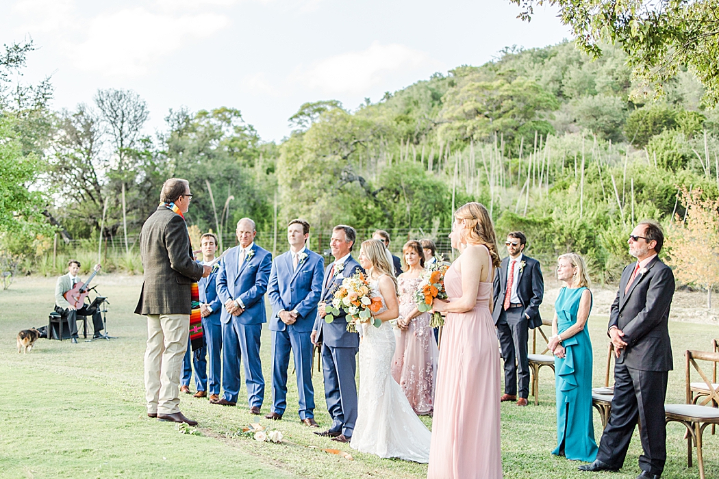 Terra Cotta Fall Micro Wedding in Kerrville Texas at a private estate in the Hill Country by Allison Jeffers Photography 0028