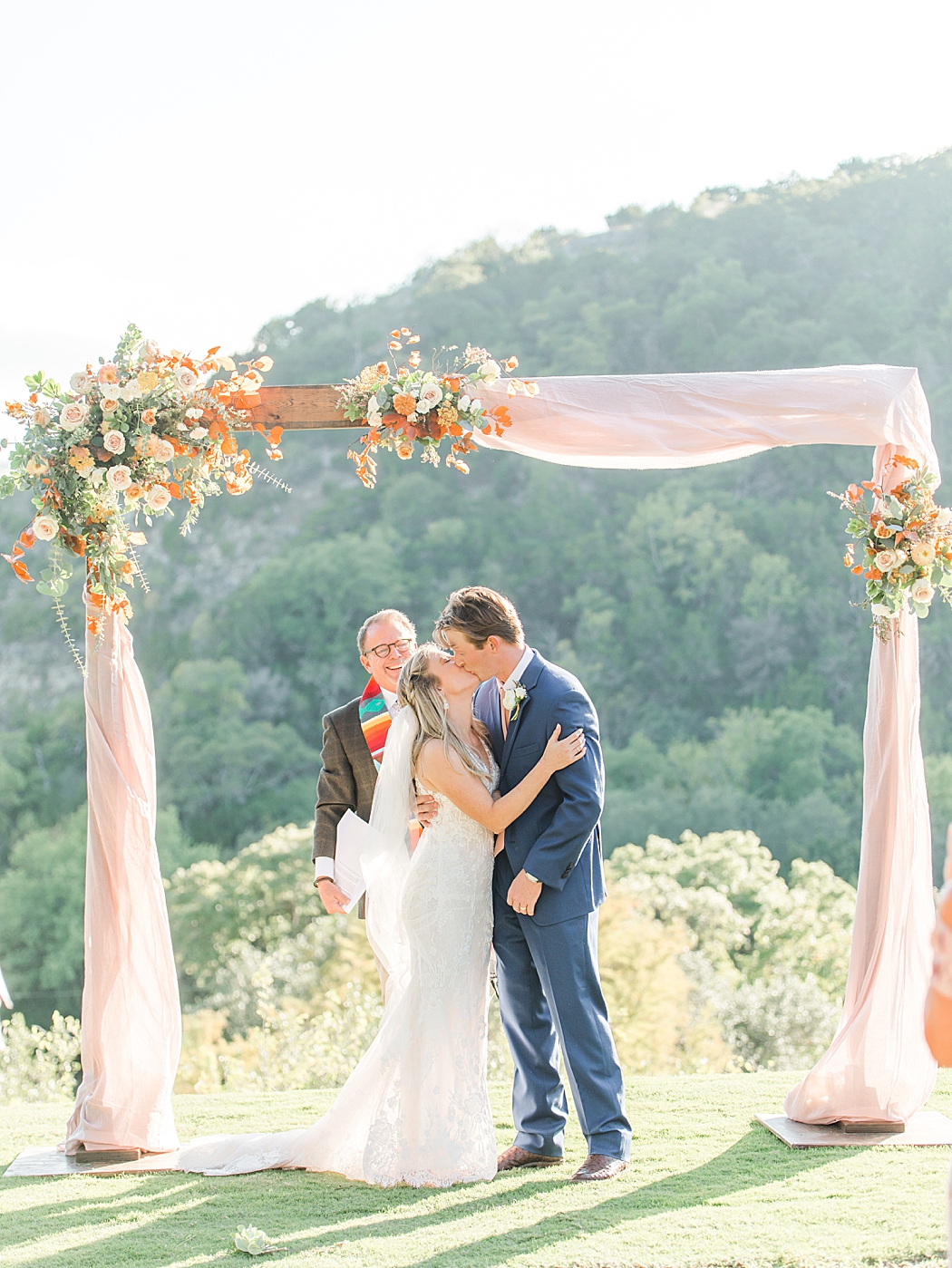 Terra Cotta Fall Micro Wedding in Kerrville Texas at a private estate in the Hill Country by Allison Jeffers Photography 0043