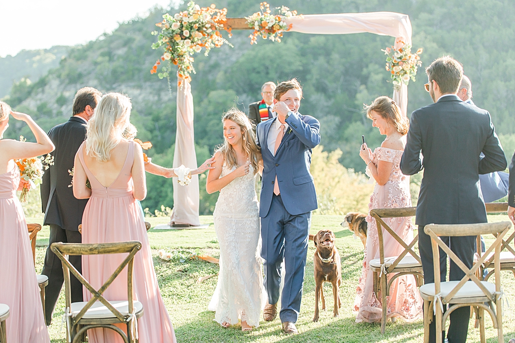Terra Cotta Fall Micro Wedding in Kerrville Texas at a private estate in the Hill Country by Allison Jeffers Photography 0044