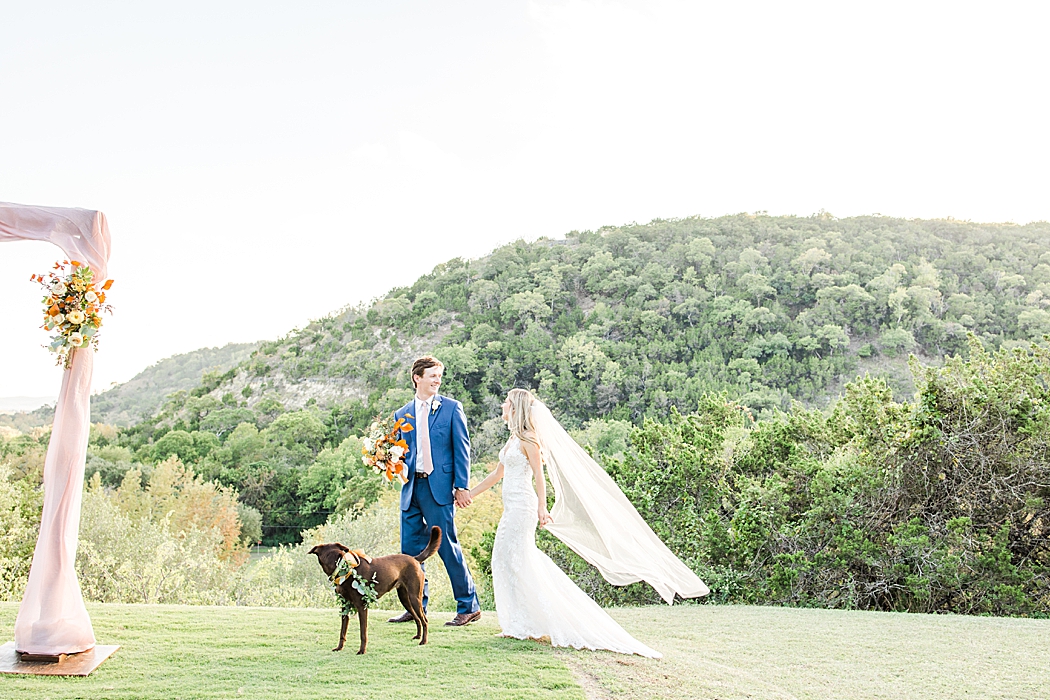 Terra Cotta Fall Micro Wedding in Kerrville Texas at a private estate in the Hill Country by Allison Jeffers Photography 0057