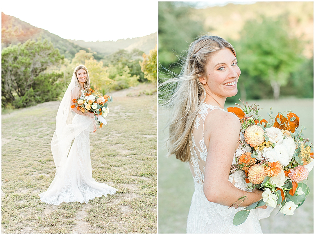 Terra Cotta Fall Micro Wedding in Kerrville Texas at a private estate in the Hill Country by Allison Jeffers Photography 0066
