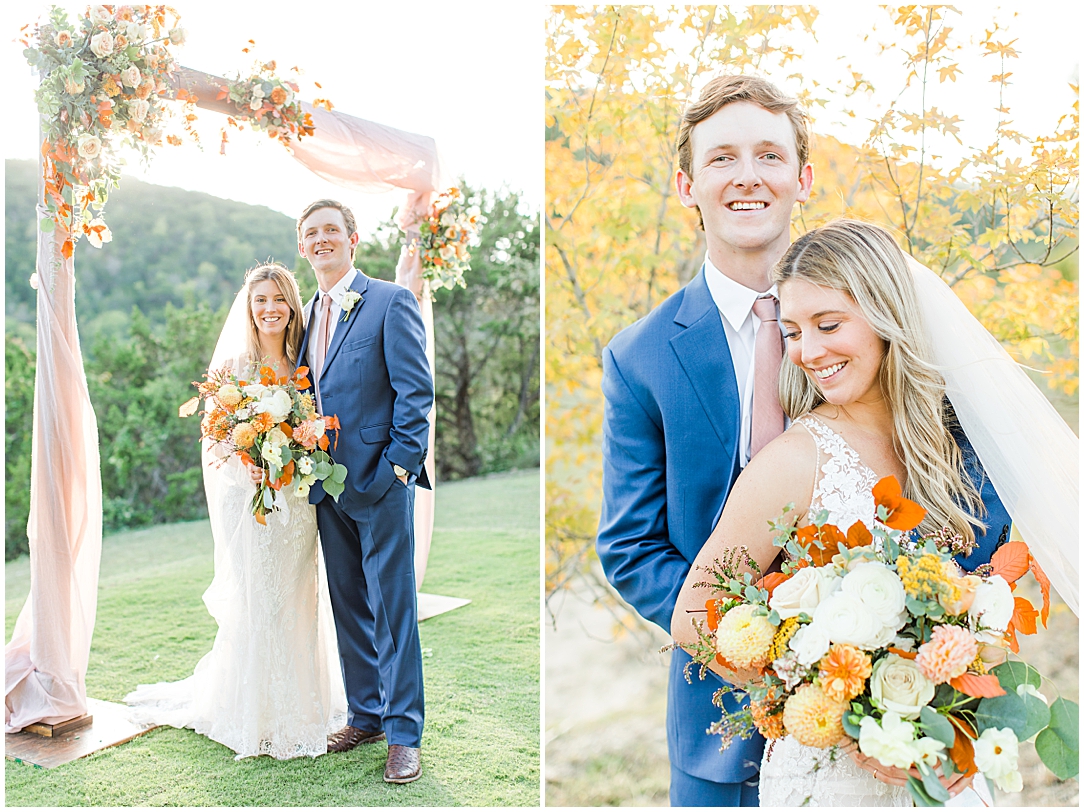 Terra Cotta Fall Micro Wedding in Kerrville Texas at a private estate in the Hill Country by Allison Jeffers Photography 0067