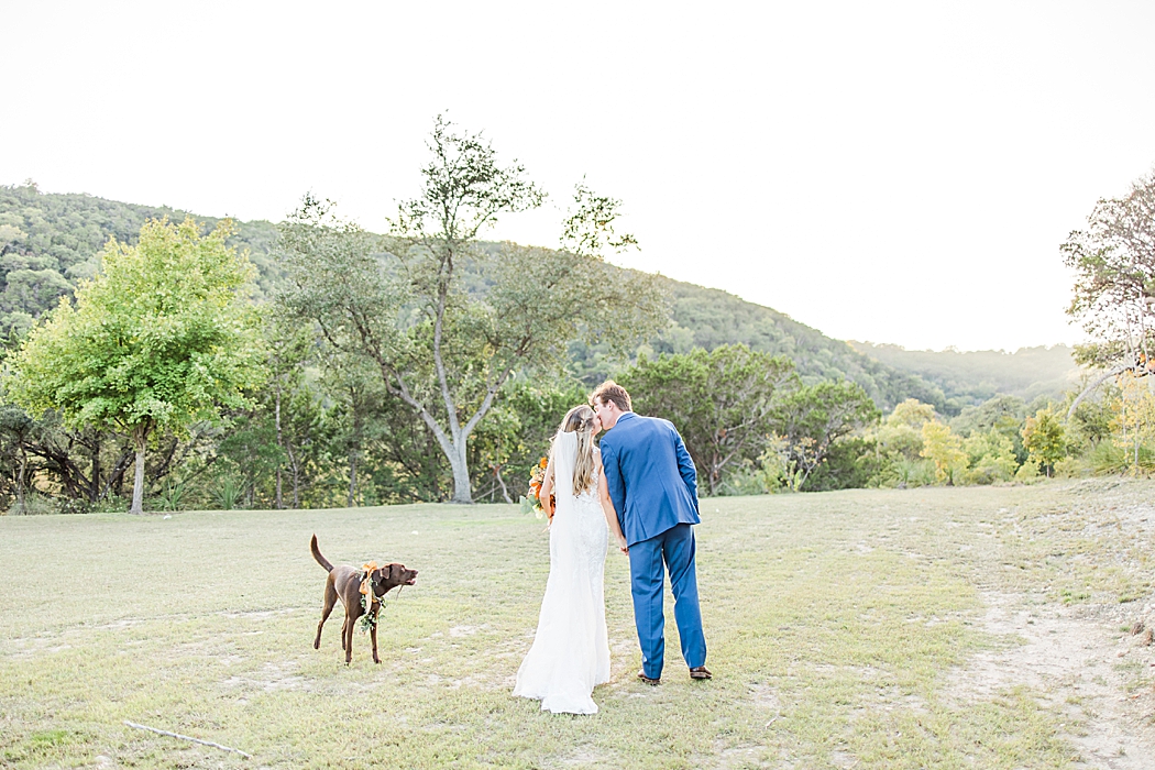 Terra Cotta Fall Micro Wedding in Kerrville Texas at a private estate in the Hill Country by Allison Jeffers Photography 0078