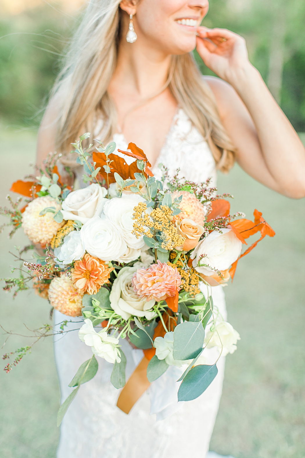 Terra Cotta Fall Micro Wedding in Kerrville Texas at a private estate in the Hill Country by Allison Jeffers Photography 0084