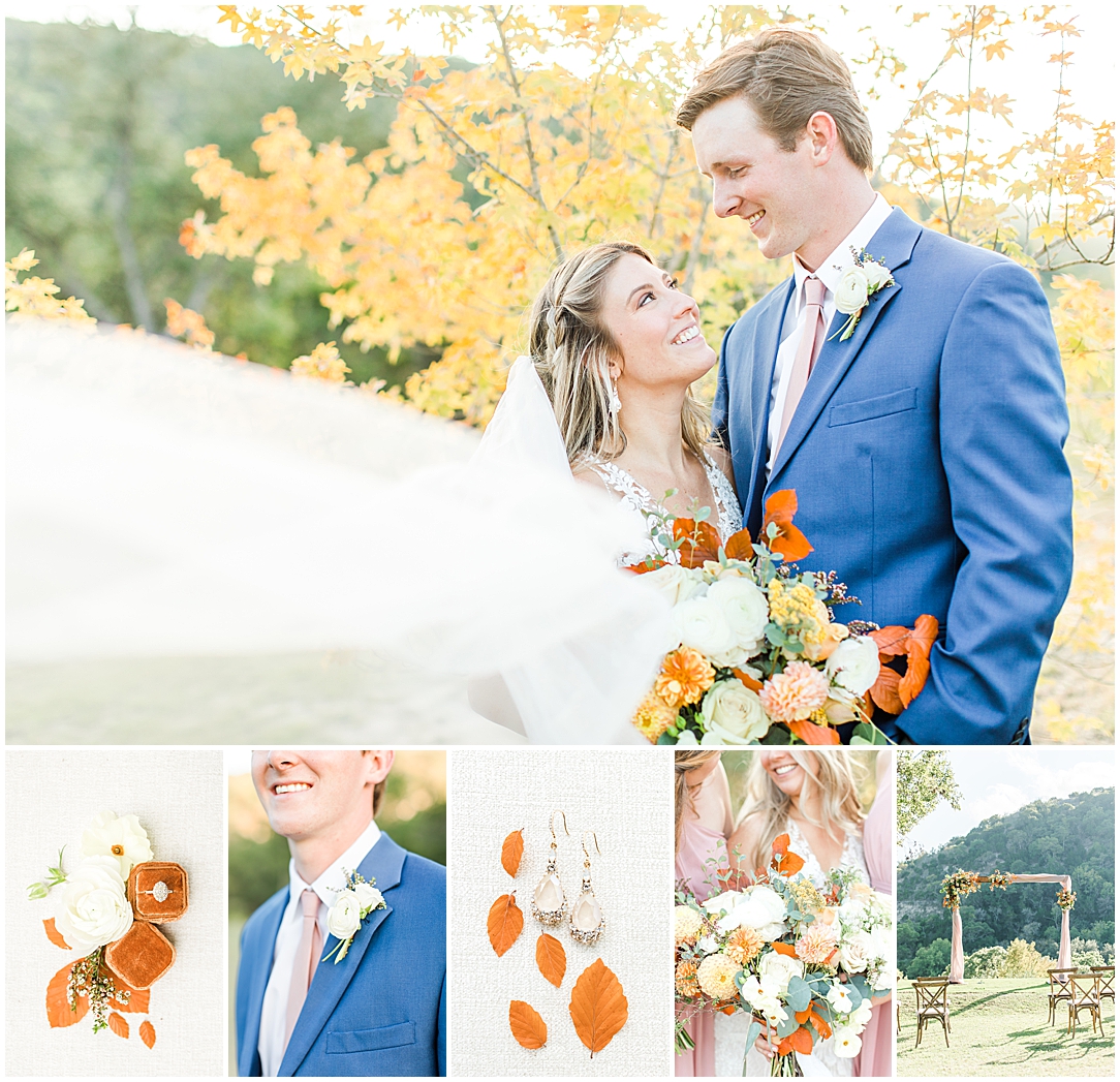 Terra Cotta Fall Micro Wedding in Kerrville Texas at a private estate in the Hill Country by Allison Jeffers Photography 0130