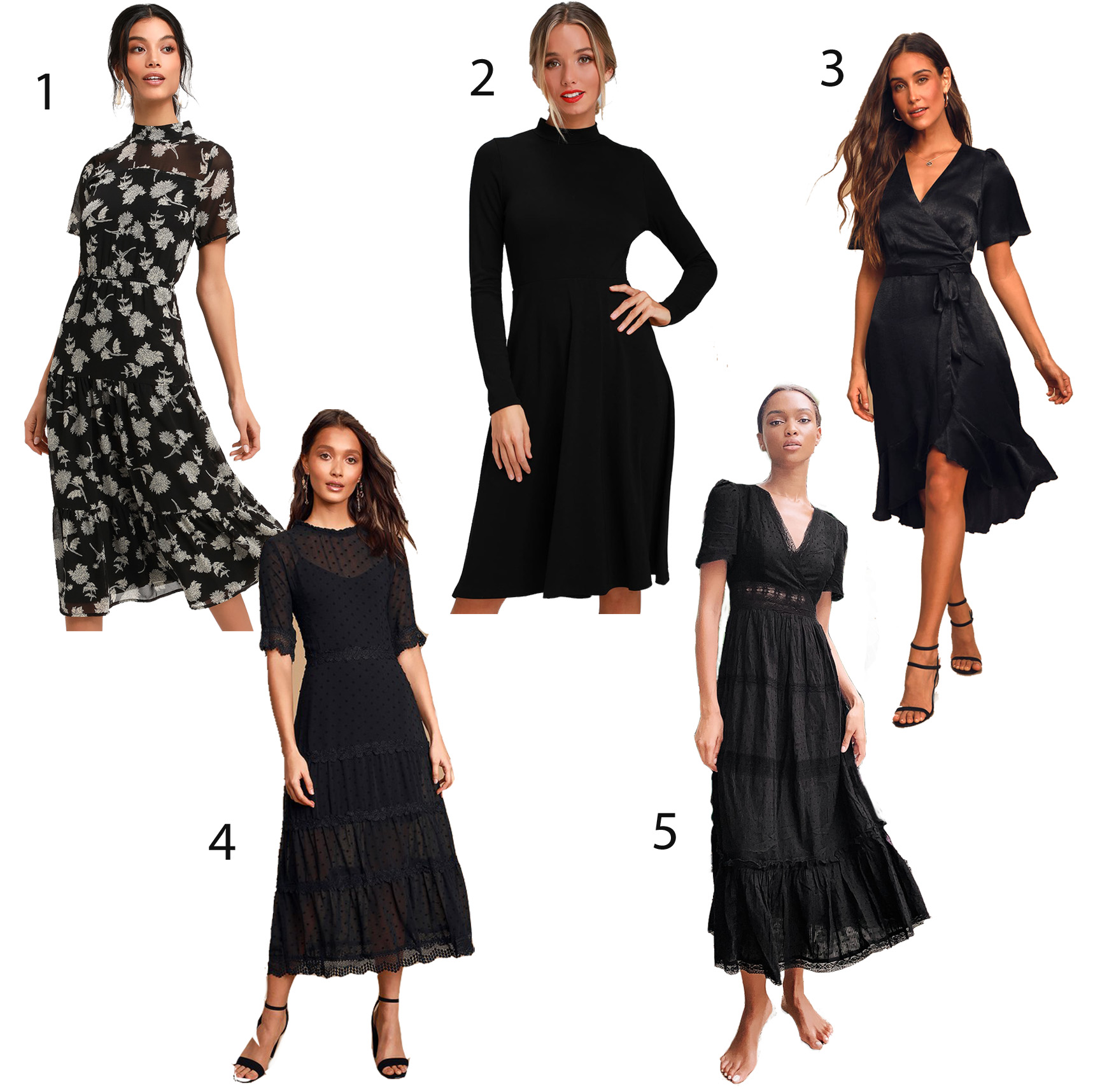 WHAT TO WEAR FOR VENDORS lulus black professional dresses copy