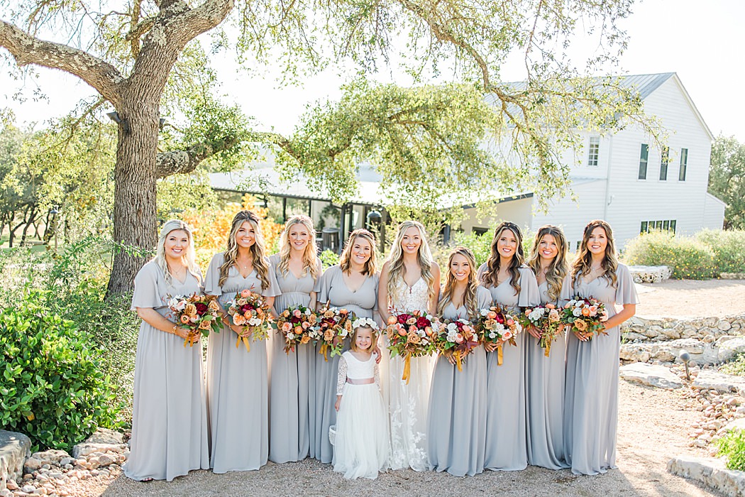 A Grey and Peach Fall Wedding at Contigo Ranch in Fredericksburg Texas by Allison Jeffers Photography 00012