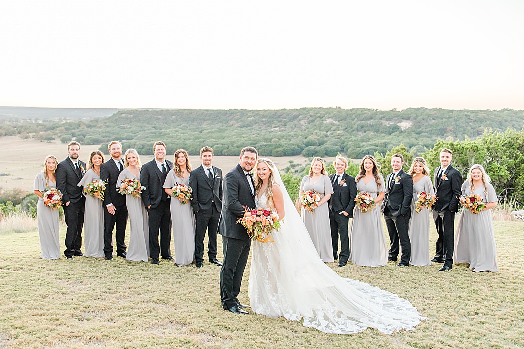 A Grey and Peach Fall Wedding at Contigo Ranch in Fredericksburg Texas by Allison Jeffers Photography 00057