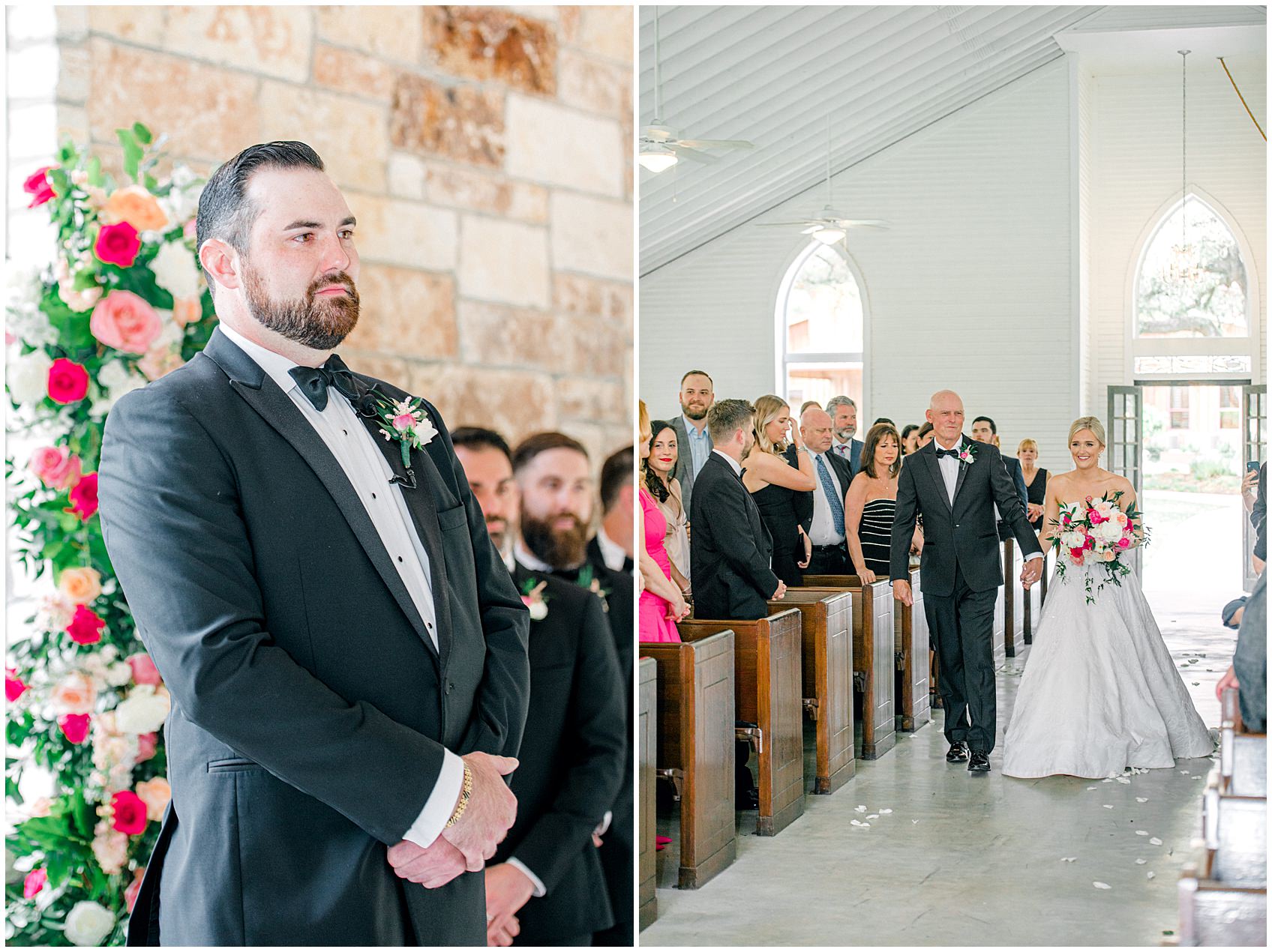 Pink Floral Spring Wedding at The Chandelier of Gruene By Allison Jeffers Wedding Photography 0042