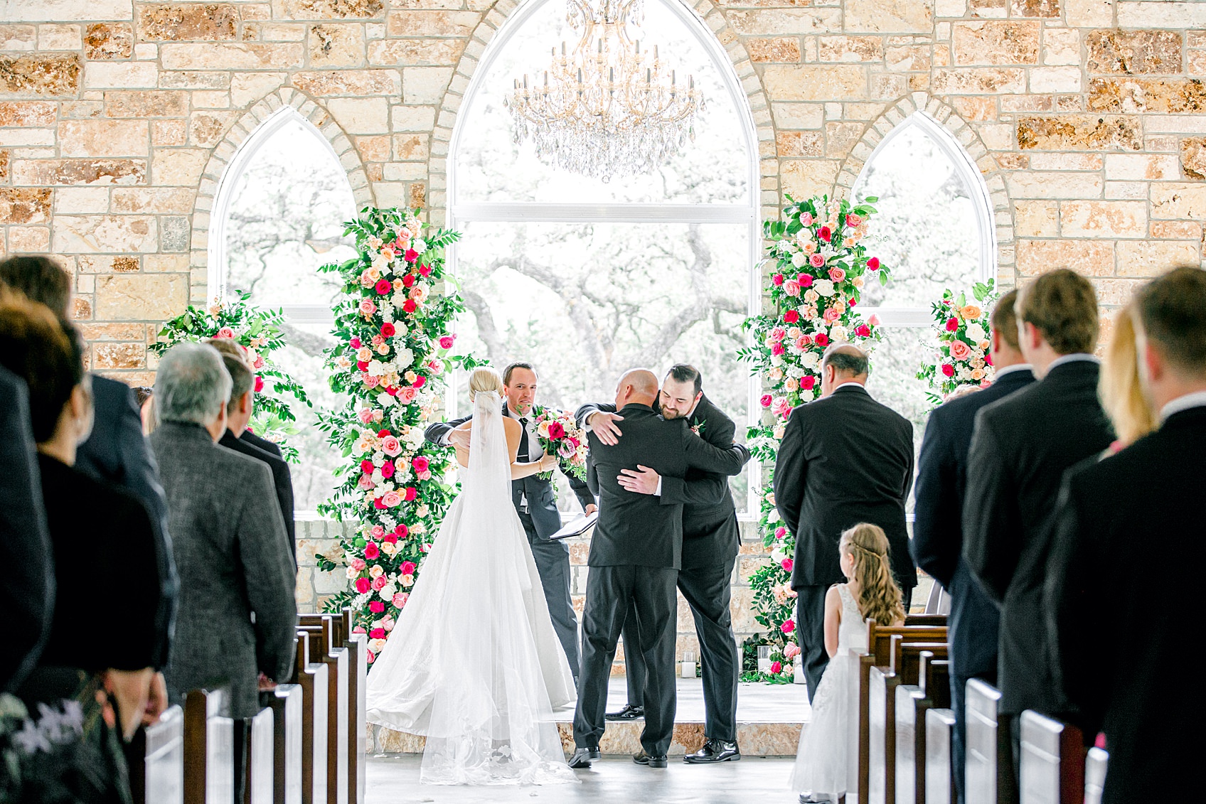 Pink Floral Spring Wedding at The Chandelier of Gruene By Allison Jeffers Wedding Photography 0045