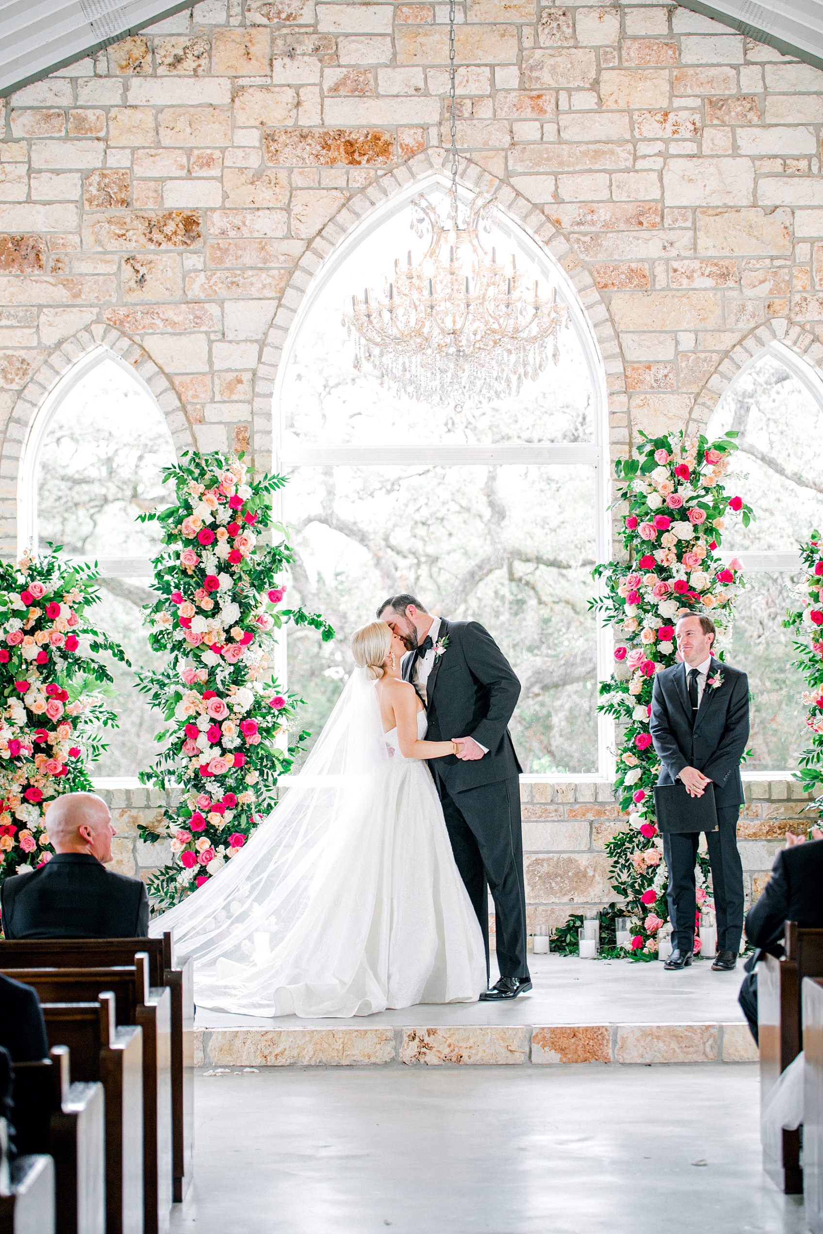 Pink Floral Spring Wedding at The Chandelier of Gruene By Allison Jeffers Wedding Photography 0057