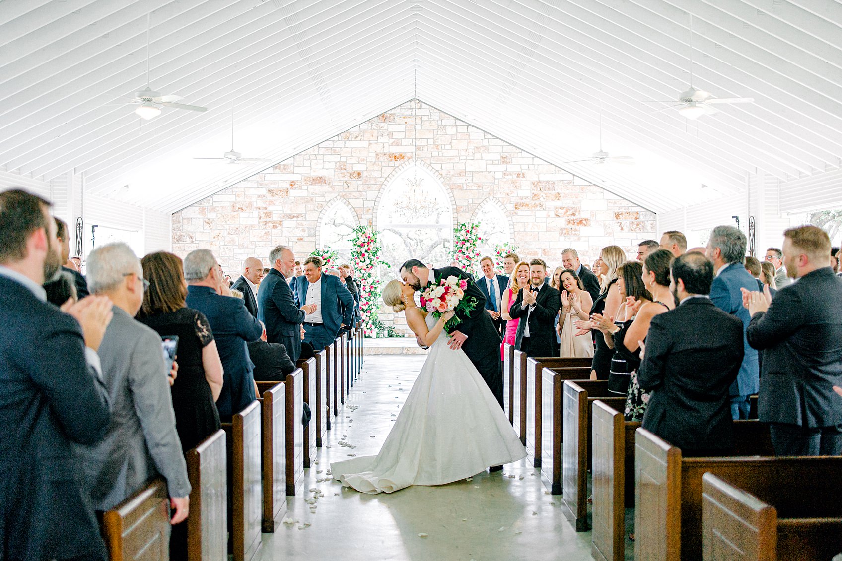 Pink Floral Spring Wedding at The Chandelier of Gruene By Allison Jeffers Wedding Photography 0062