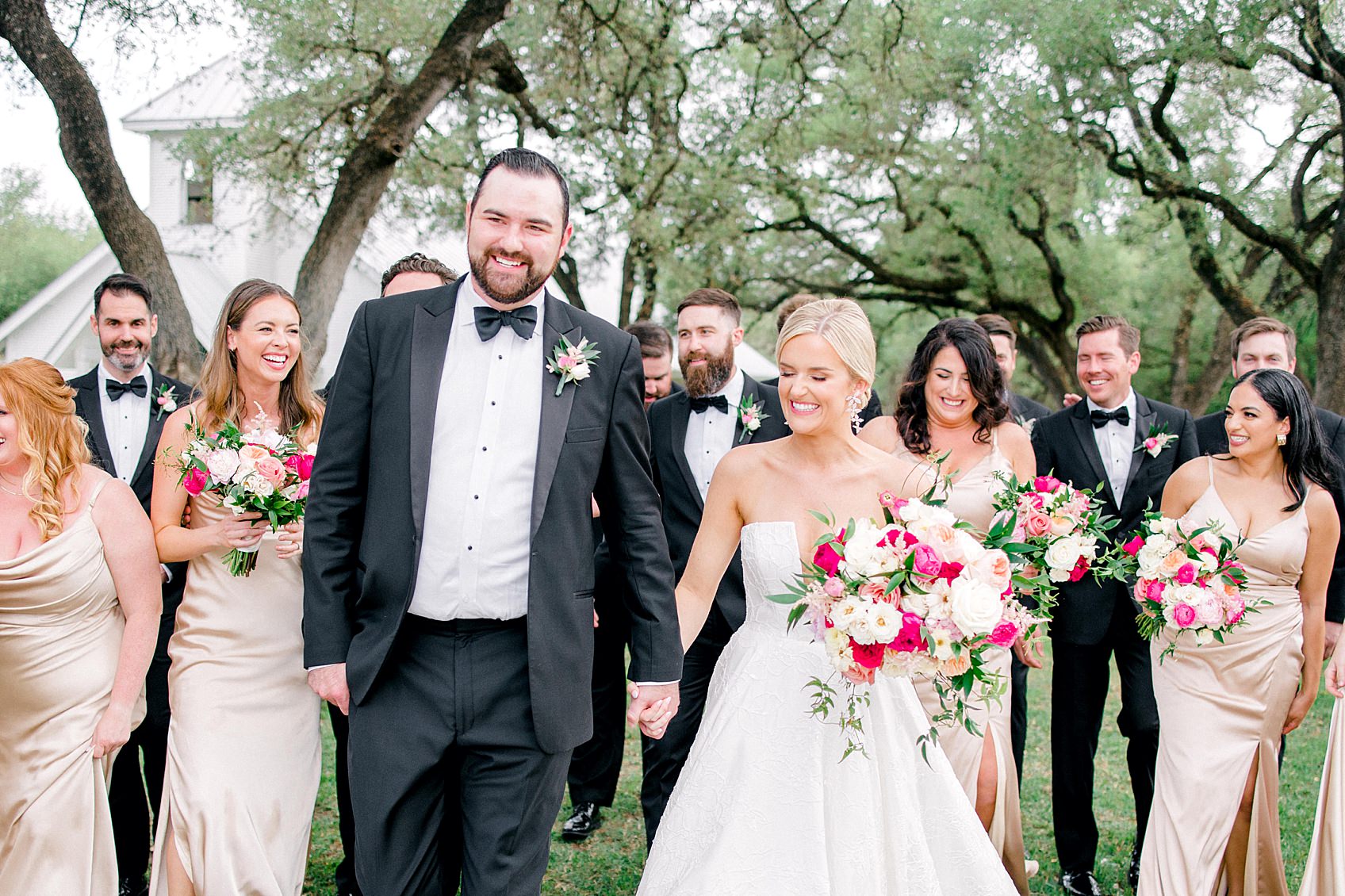 Pink Floral Spring Wedding at The Chandelier of Gruene By Allison Jeffers Wedding Photography 0069 1
