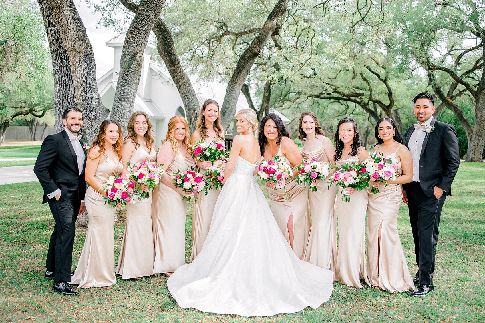 Pink Floral Spring Wedding at The Chandelier of Gruene By Allison Jeffers Wedding Photography 0074 1