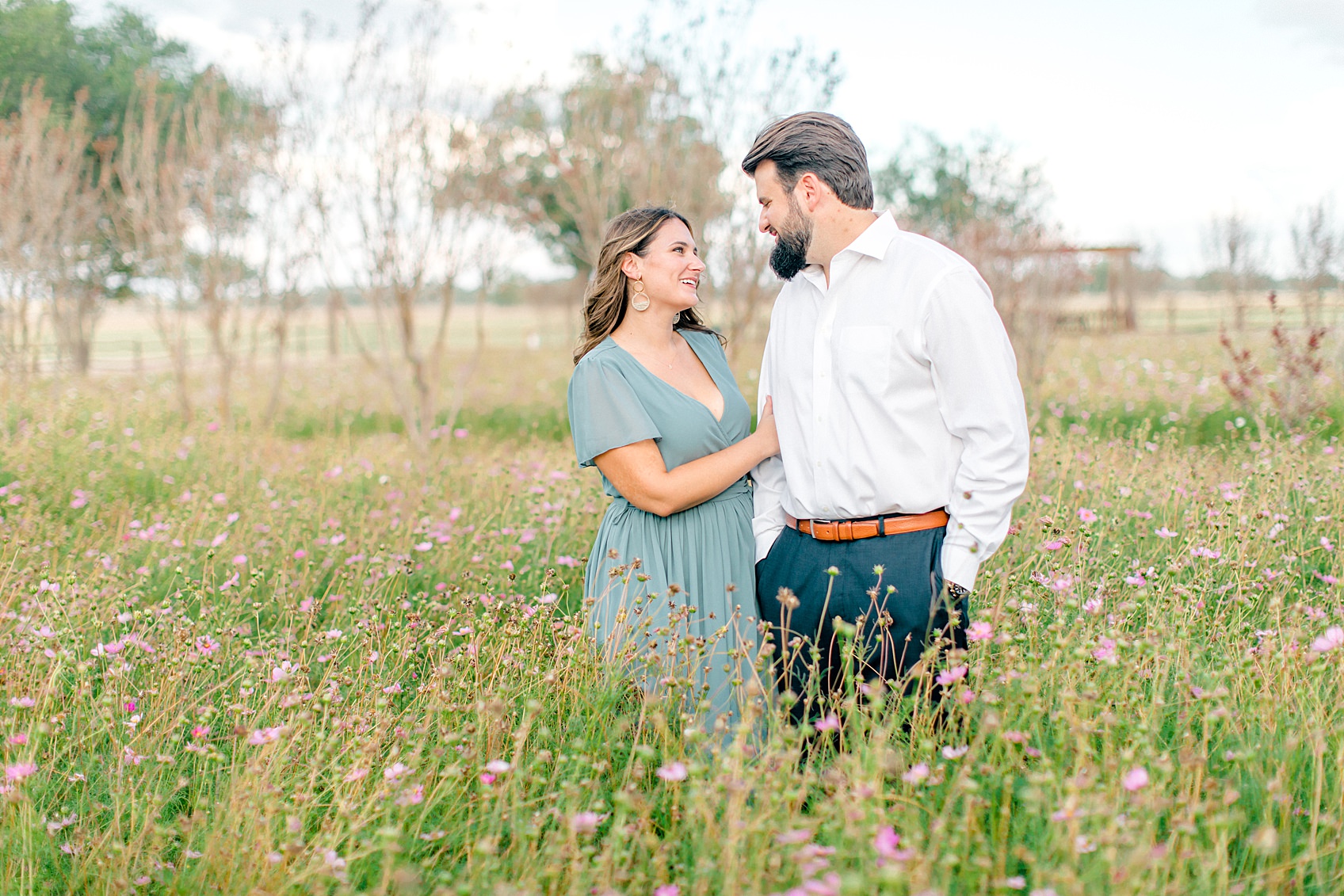 Engagement photo session at The Wildseed Farms in Fredericksburg Texas 0007