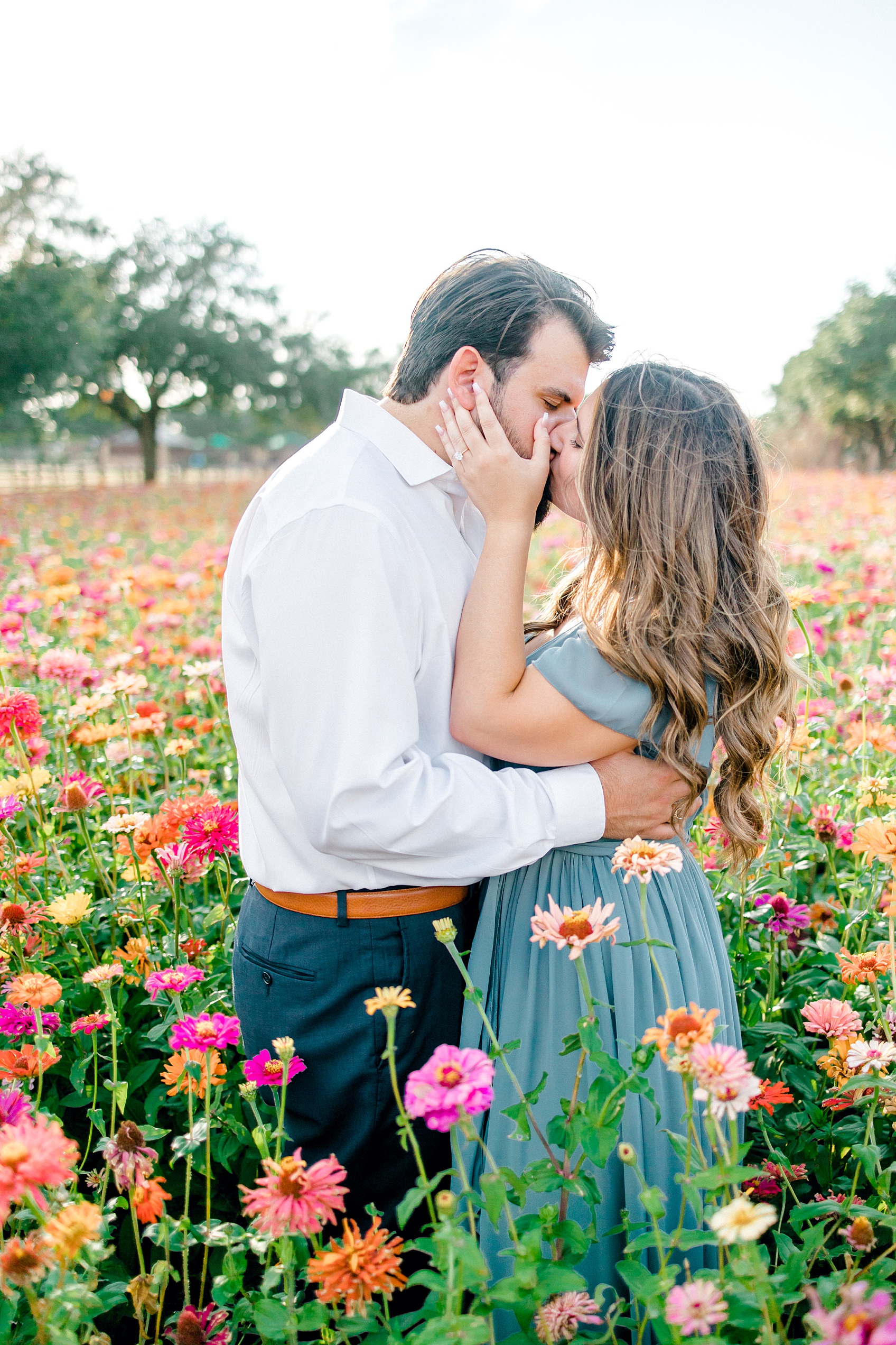 Engagement photo session at The Wildseed Farms in Fredericksburg Texas 0012