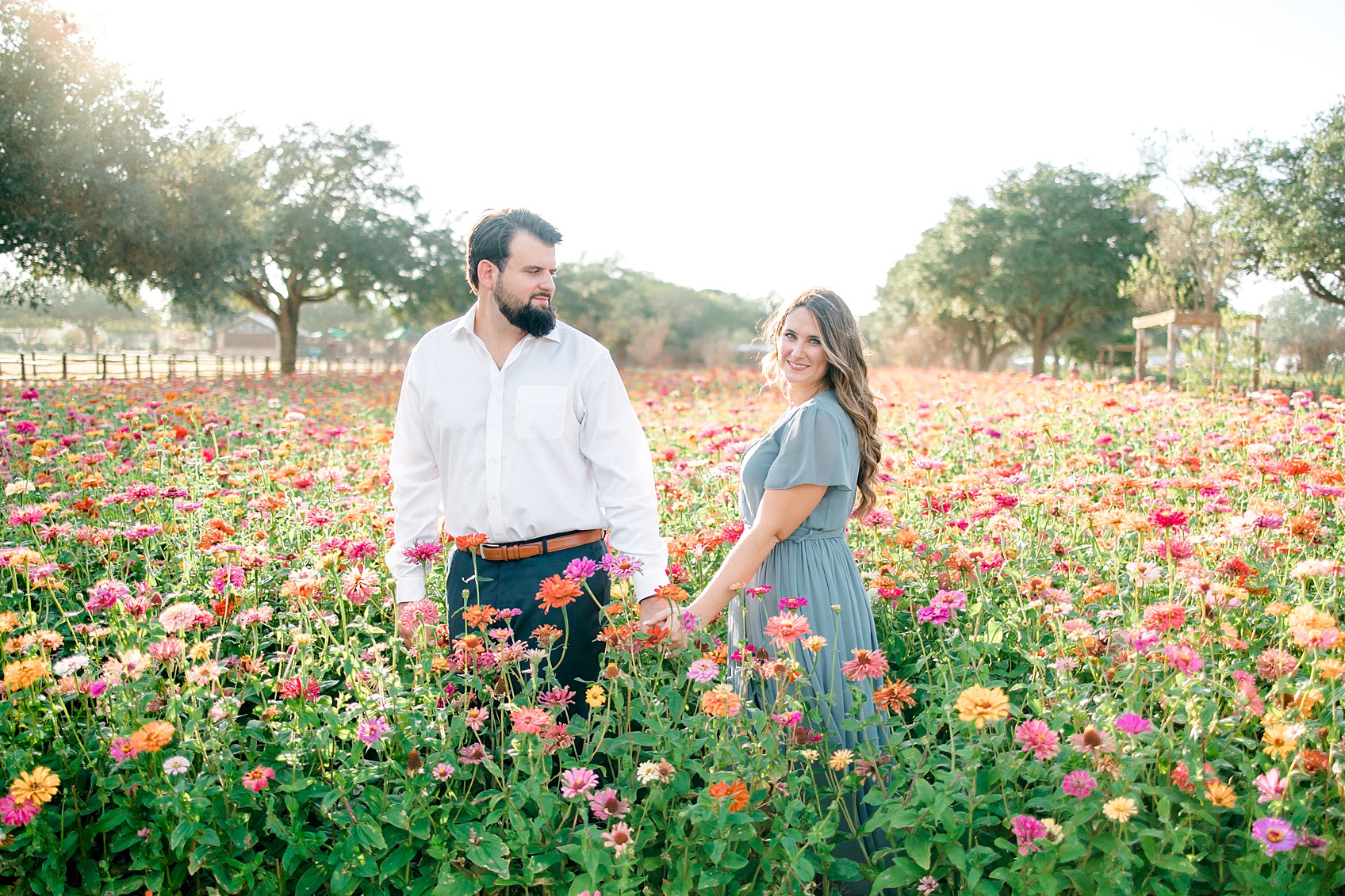 Engagement photo session at The Wildseed Farms in Fredericksburg Texas 0014