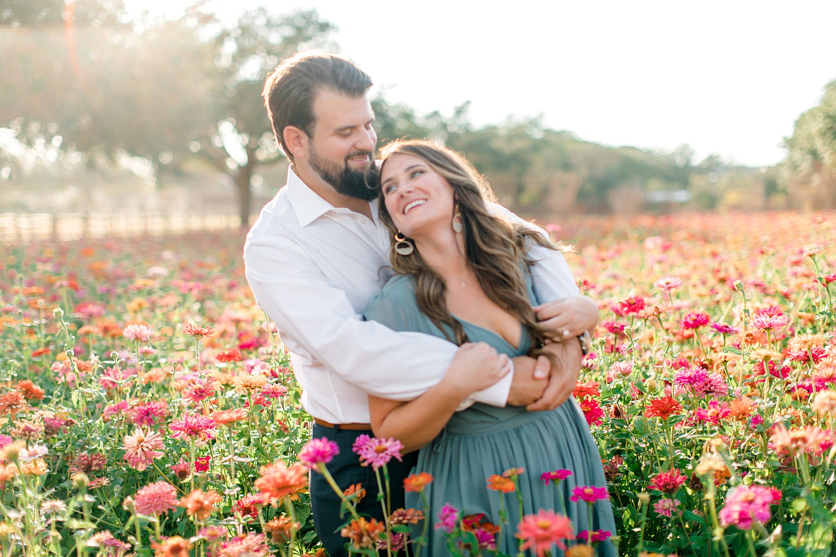 Engagement photo session at The Wildseed Farms in Fredericksburg Texas 0015